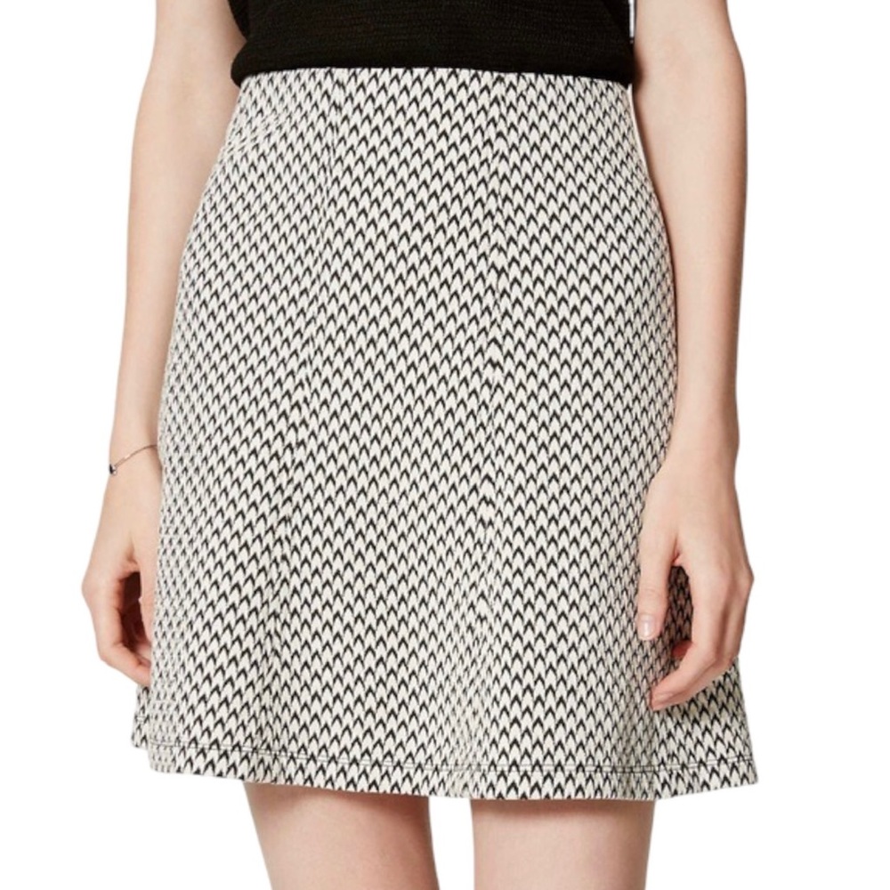 LOFT Chevron Circle Skirt
